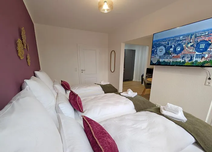 Westersuites - Purple - 1br Zentral Balkon Wlan 3 Betten Waschtrockner Apartment