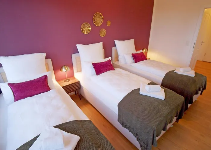 Apartment Westersuites - Purple - 1br Zentral Balkon Wlan 3 Betten Waschtrockner Bremen