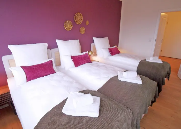 Westersuites - Purple - 1br Zentral Balkon Wlan 3 Betten Waschtrockner Apartment Bremen